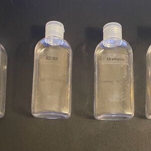 Clear Travel Size Bottles Set